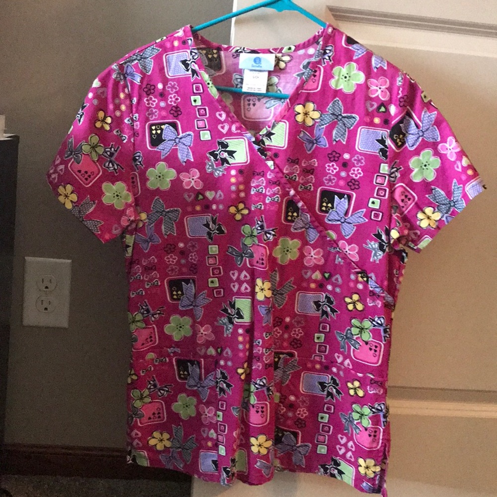 Scrubs brand girly scrub top